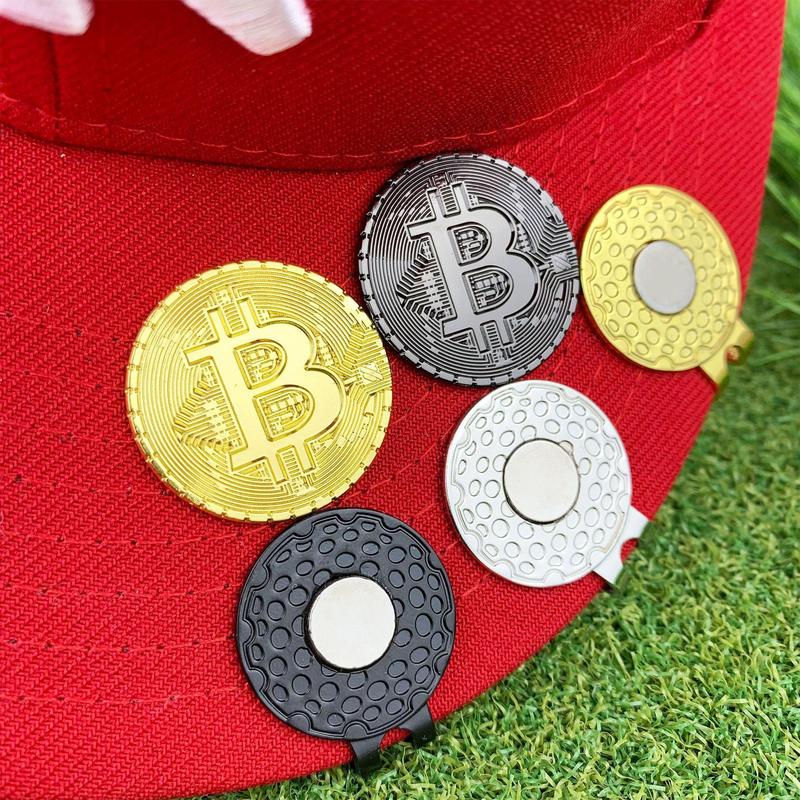 Golf Hat Clip Ball Marker, Round Coin Design Golf Ball Marker with Strong Magnetic Design, Golf Accessories for Outdoor Sports 4