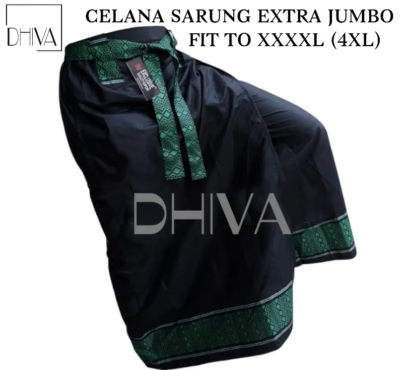 SARUNG CELANA EXTRA JUMBO DEWASA 4XL BLACK SERIES SUPER BESAR Muslim