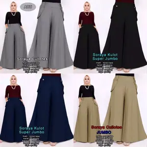 celana kulot soraya / celana kulot crepe jumbo / kulot wanita / kulot Nyaman