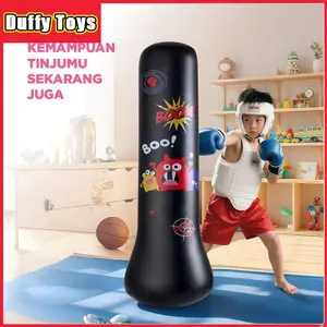 Duffy Toys 150CM Standing Boxing Samsak Tinju Anak Inflatable Kids Training Target Tinju