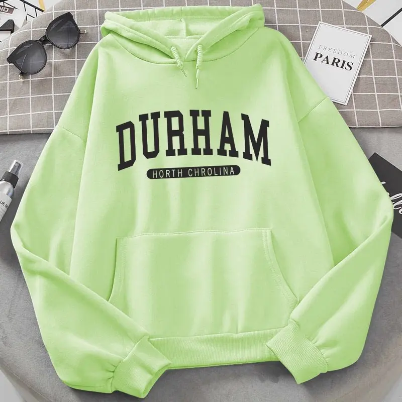 Áo Khoác Hoodie Unisex In DURHAM Có Mũ Chùm Form Rộng Hàn Quốc SL113 8