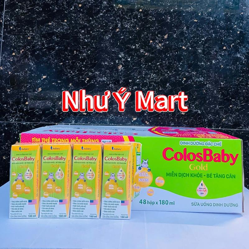 vitadairy- Thùng 48 hộp 180ml sữa pha sẵn COLOSBABY GOLD cho bé