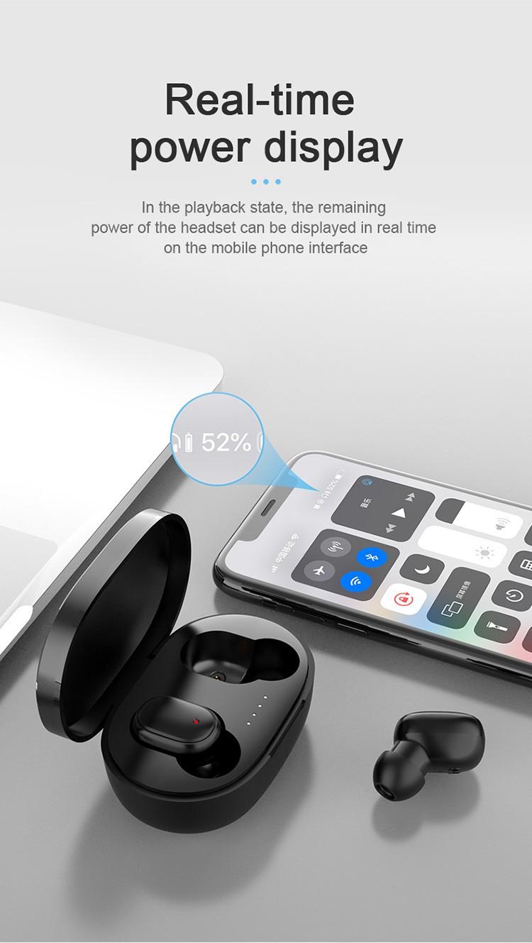 Product Introduction of A6S TWS Earphone Bluetooth Nirkabel 5.0 Headset Earbud Olahraga Mikrofon Earphones Headphone Hitam Wireless Handset head sead Pink Bass Ponsel 7