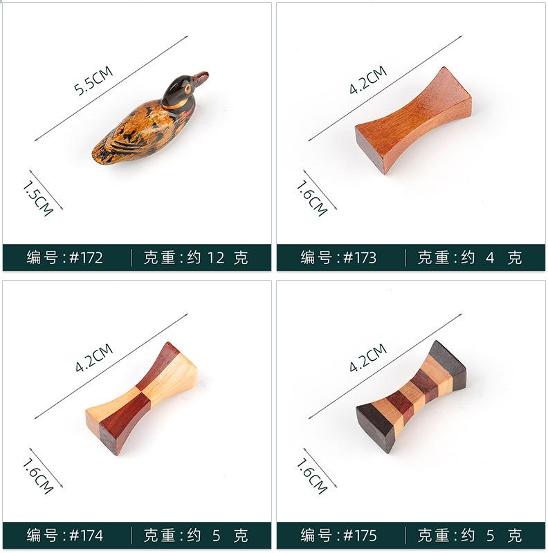 Product Introduction of Clearance!! Japanese Style Wooden Chopstick Holder Tree Leaves Dumbbell Ingot Holder Chopstick Holder 11