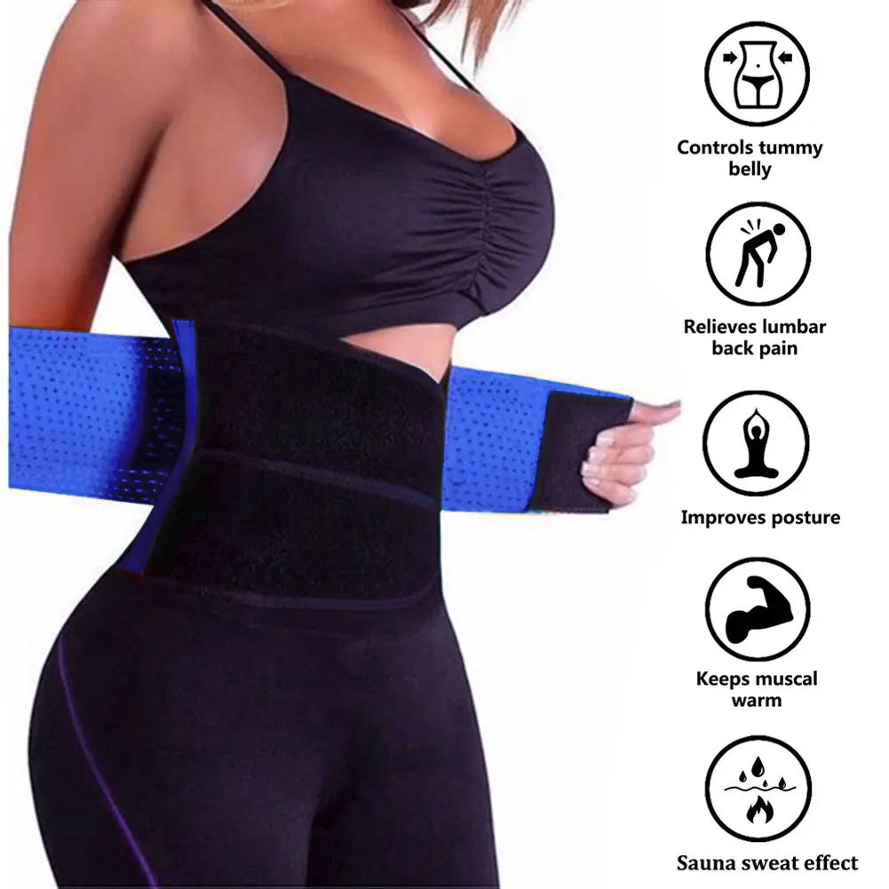 Women Safety Waist Cincher Shapewear Trimmer Tummy Breathable Slimming Belt Body Shapers