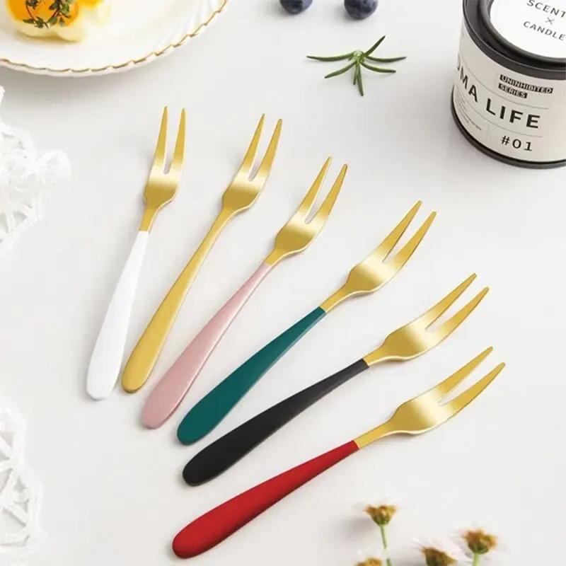 Product Introduction of Fruit Fork Stainless Steel 304   Household Thickened  Moon Cake Knife Fork   Cake Watermelon Fork  Dessert Fork Cutlery Tableware 9