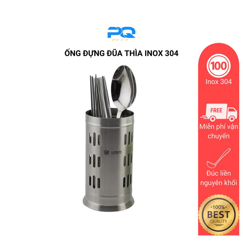Ống đựng  đũa inox 304 Lunkai tròn có lỗ thông thoáng cao cấp LK199 Kitchen Nhà Bếp