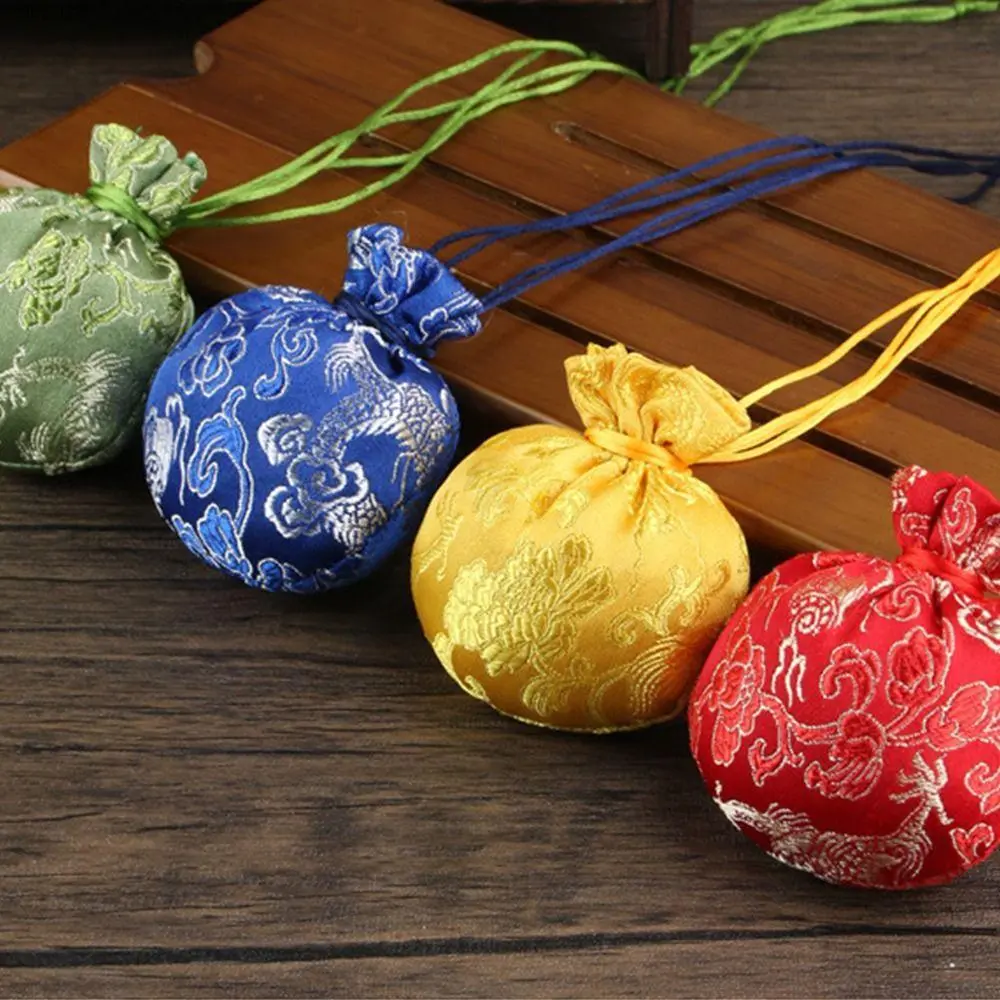 THOMASLEW Antique Dragon Boat Festival Bag Dragon Pattern Sachet Jewelry Packaging Brocade Jewelry Storage Bag Ethnic Style Small Pouch Chinese Style Sachet Bedroom Decoration