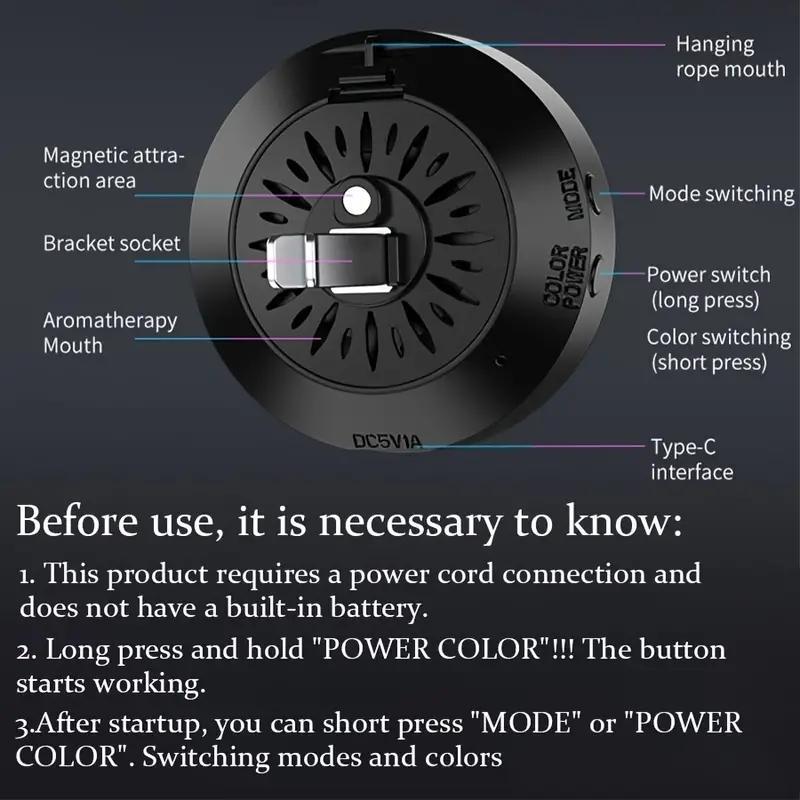 RGB Voice-controlled Synchronous Rhythm Light, USB Rechargeable Creative LED Pickup Light, Desktop Sound Sensing Creative LED Light for Car, Office, Home 8