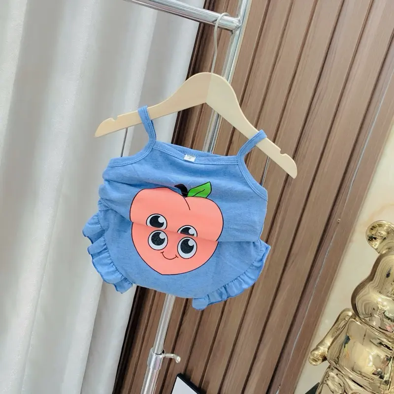Bộ hoa quả ao va quan chất cotton thấm hút nồ hôi cho bé.size cho bé tu 6-18kg mặc vừa 2