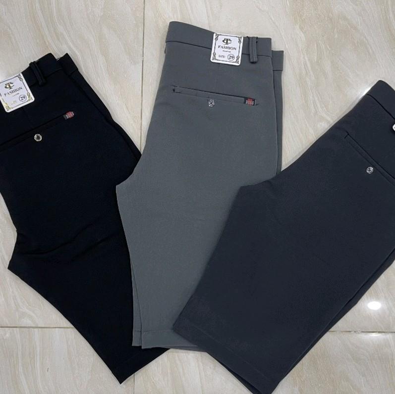 quần sọt tây âu nam có giãn 4chiều Cotton Menswear Thun Quần Lửng