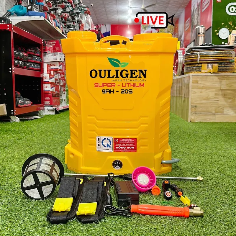 BÌNH XỊT ĐIỆN OULIGEN 20 LÍT - SIÊU NHẸ 1 BƠM XỊT TƯỚI CHO CÂY TRỒNG tưới nước & tưới tiêu 6