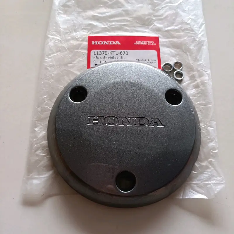 KTL_Nắp nhựa 3 lỗ (màu Xám) ốp lốc nồi Wave RS/W A 100 CHÍNH HÃNG HONDA 2