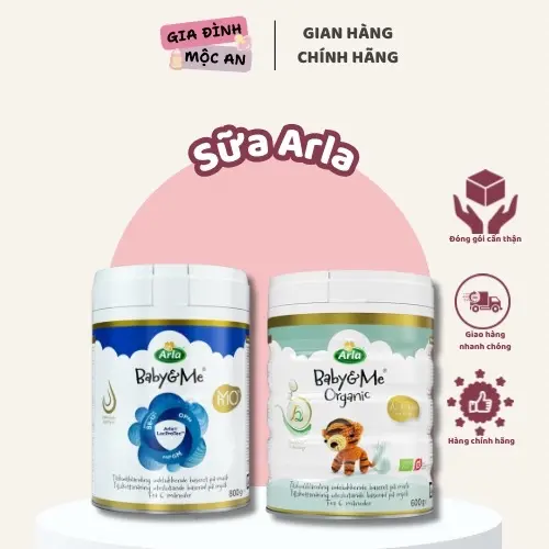 [THU2FREESHIP]Sữa bột công thức HMO, A2 Organic hữu cơ Arla Đan Mạch Cho Trẻ 0