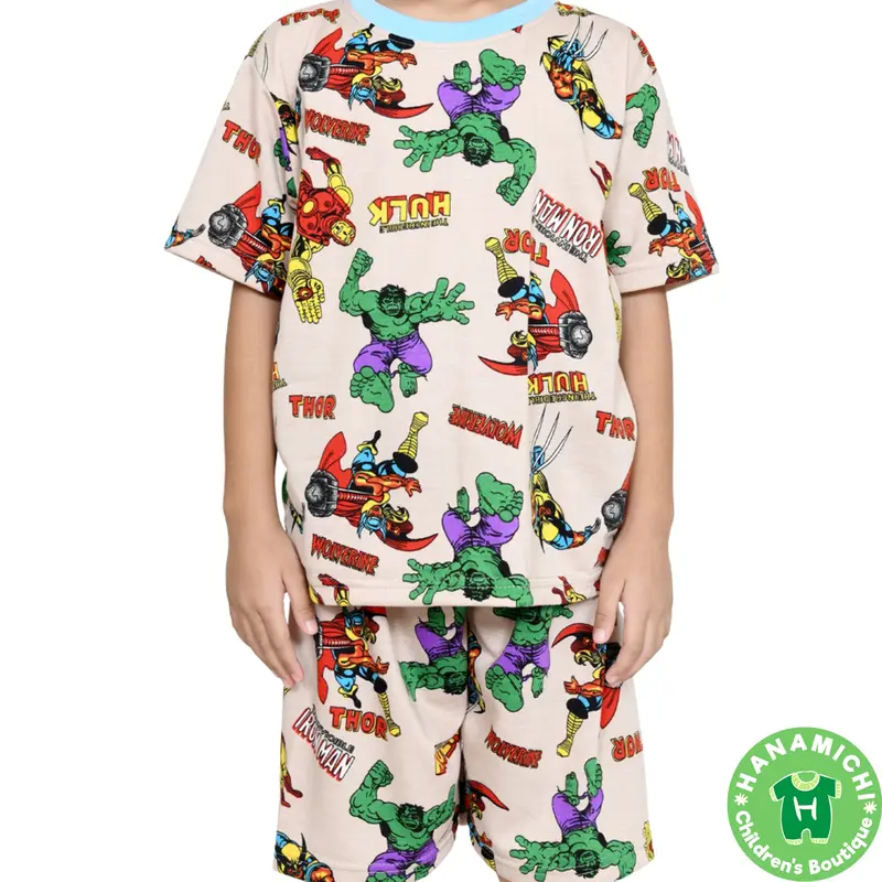 Kiminori RINE.ST Setelan Baju Anak Lengan Pendek Celana 3