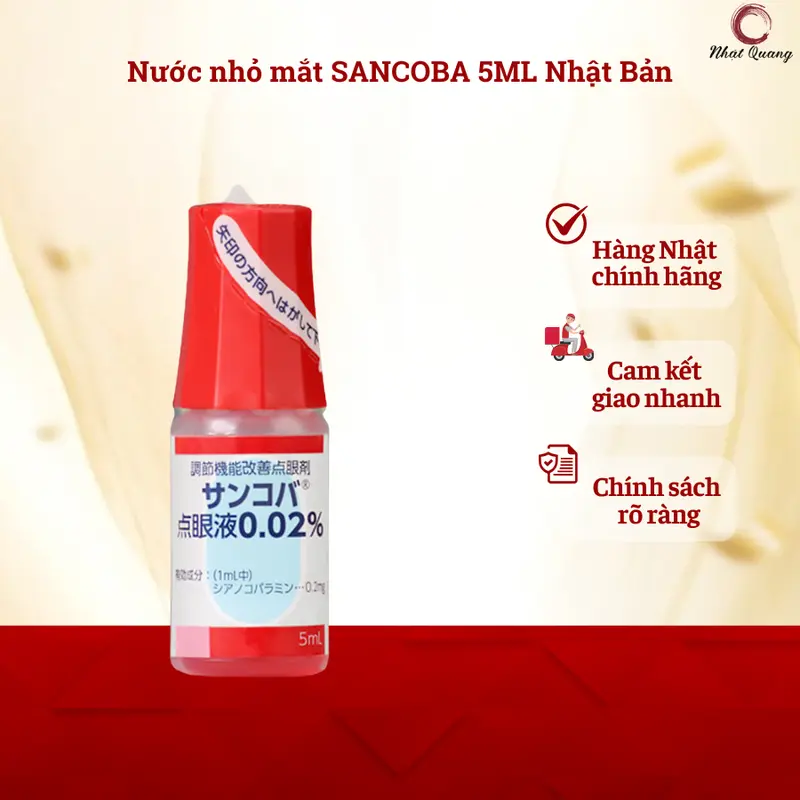 Nước Nhỏ Mắt Sancoba Santen 5ml - Hàng Chính Hãng Nhật Bản 0