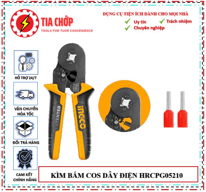 Kìm bấm cos dây điện Ingco HRCPG05210 - Chất lượng cao