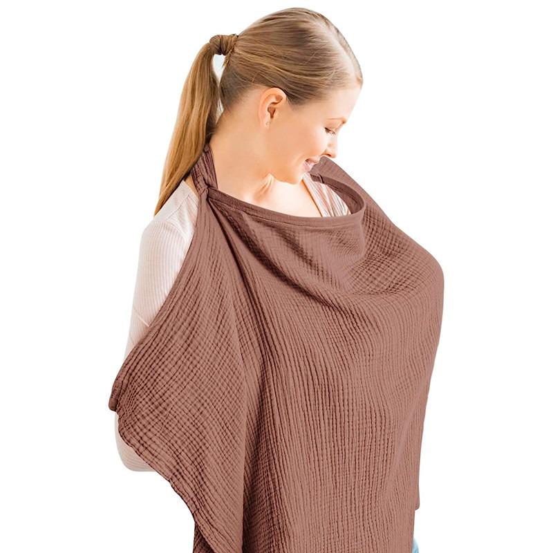 Product Introduction of 75x95cm Cotton Nursing Covers Breathable Baby Mother Feeding Breastfeeding Covers Adjustable Privacy Apron Lactation Cloth Cover 17