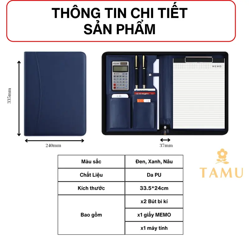 Sổ Tay Doanh Nhân Cao Cấp Chống Nước - Tặng kèm bút kí và giấy ghi chú takenote 7