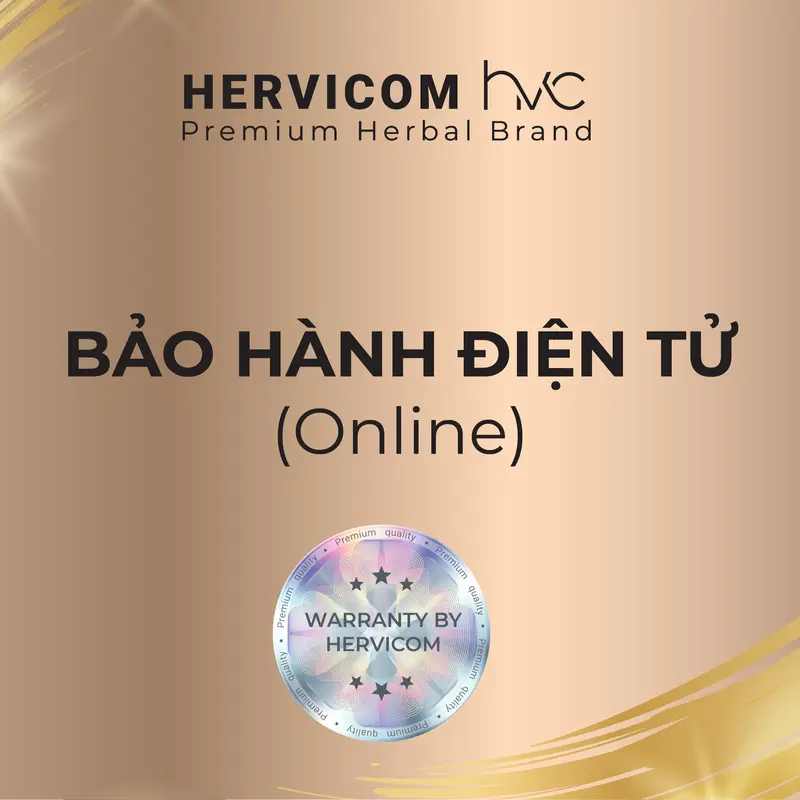 Thẻ bảo hành sản phẩm trà, thảo dược, saffron Hervicom 0
