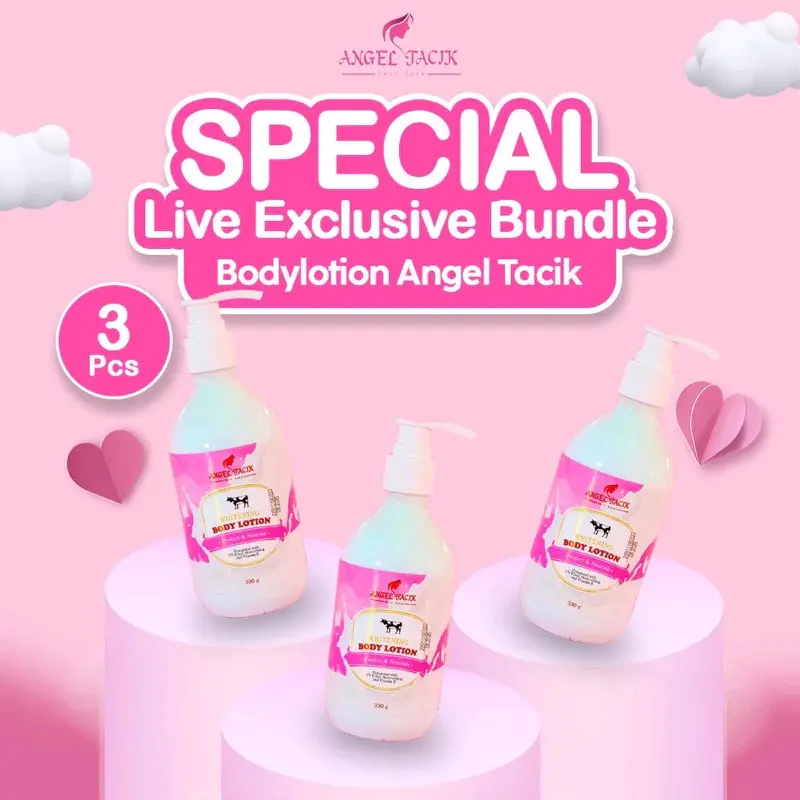BODY LOTION ANGEL TACIK 3 PCS KEMASAN BARU