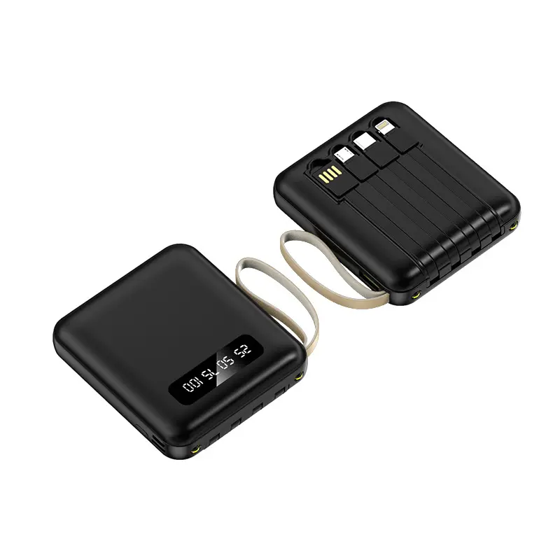 Sạc Dự Phòng, Có Thể Sạc Lại, Kèm Cáp, Mini: 5000 Ma, 10000 Ma, 20000 Ma, Dung Lượng Lớn, Sạc Nhanh, Nguồn Điện Cầm Tay Quà Tặng, Nguồn Điện 8