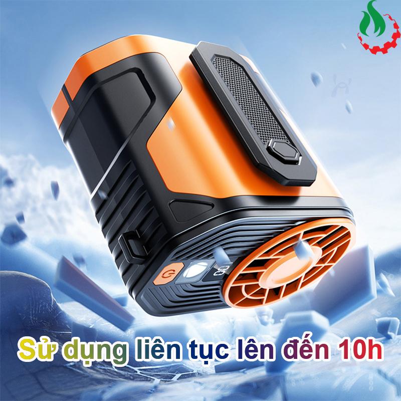 Quạt mini đeo thắt lưng pin 5000mAh (Nhiều tốc độ gió)