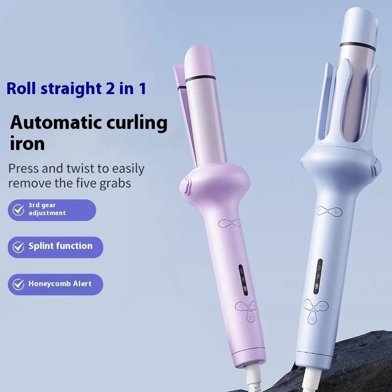 32mm Automatic Two-in-one Curling & Straightening Dual-purpose Curling Iron, Negative Ion Anti-scalding Long-lasting Styling Tool 2