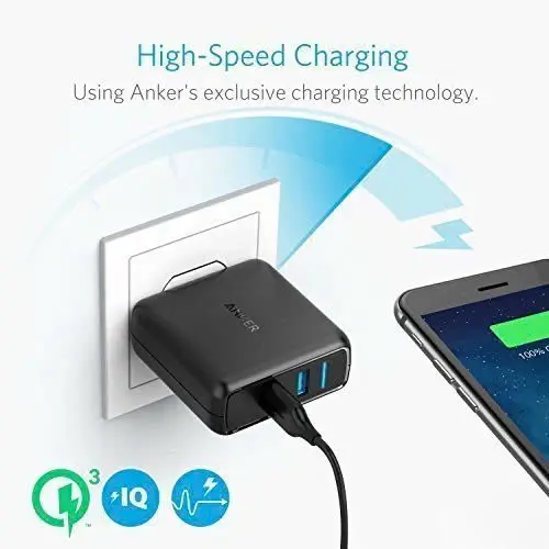 [ Hùng RV x Lamino] Sạc ANKER PowerPort Speed 18w, 2 cổng USB Quick Charge 3.0 - A2025 4