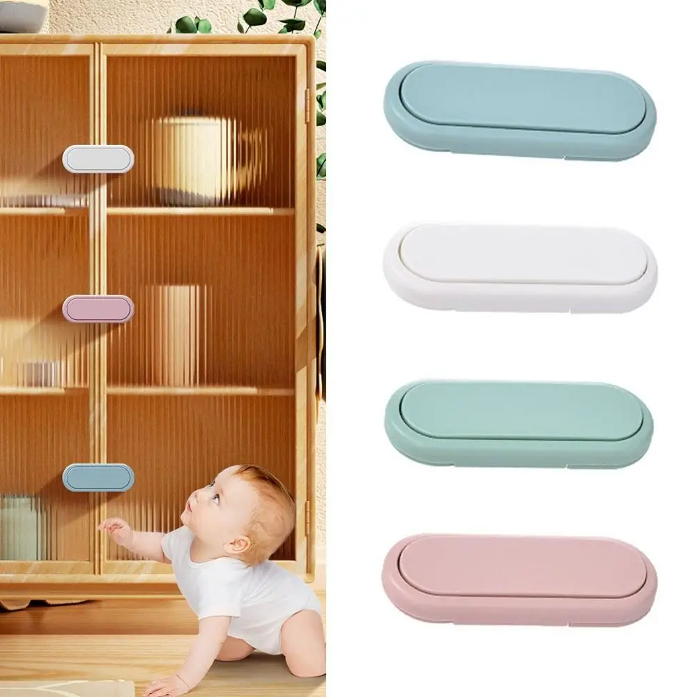 New ABS Child Safety Lock Housing Safety Freezer Cabinet Door Multi-function Baby Anti-Pinch Cupboard Closing Buckle Refrigerator