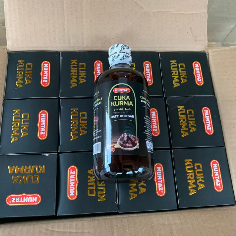 CUKA KURMA 310ML MUMTAZ PREMIUM DATE VINEGAR Herbal Cukka Makan Asli Halal asam asetat Botol 4