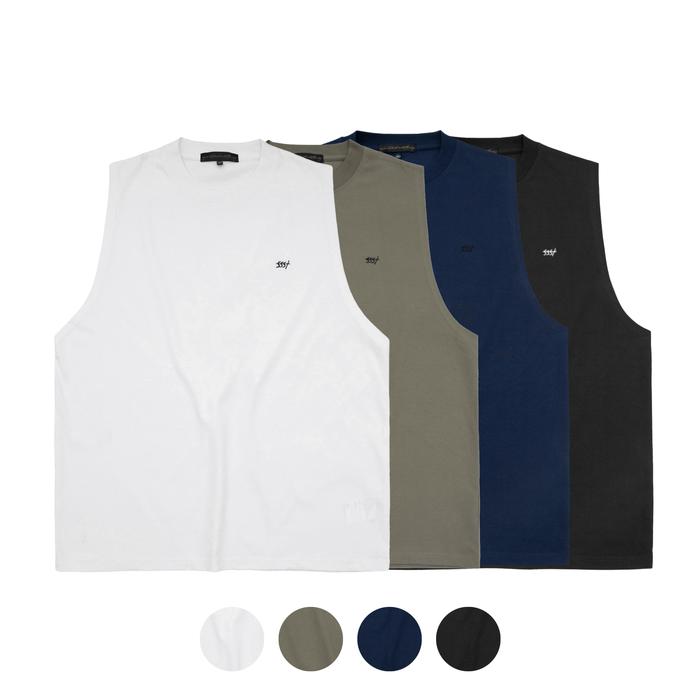 Gambar SSST Basic Plain Kaos Tanpa Lengan Tanktop - L, Putih dari SuperSentimental Secret Theory Kota Bandung Tokopedia