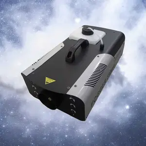 Mesin Pembuat Kabut Panggung Pesta Professional Mist Fog Machine 1500Watt dengan Lampu RGB Remote Jangkau 4M Tangki Besar 2L EU Plug Keluaran Asap 9000 Cuff/Menit