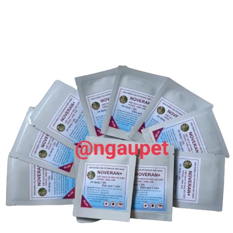 Noveran- Thuốc trị ve, rận, bọ chét chó mèo gói pha tắm 10lít nước Ngaupet