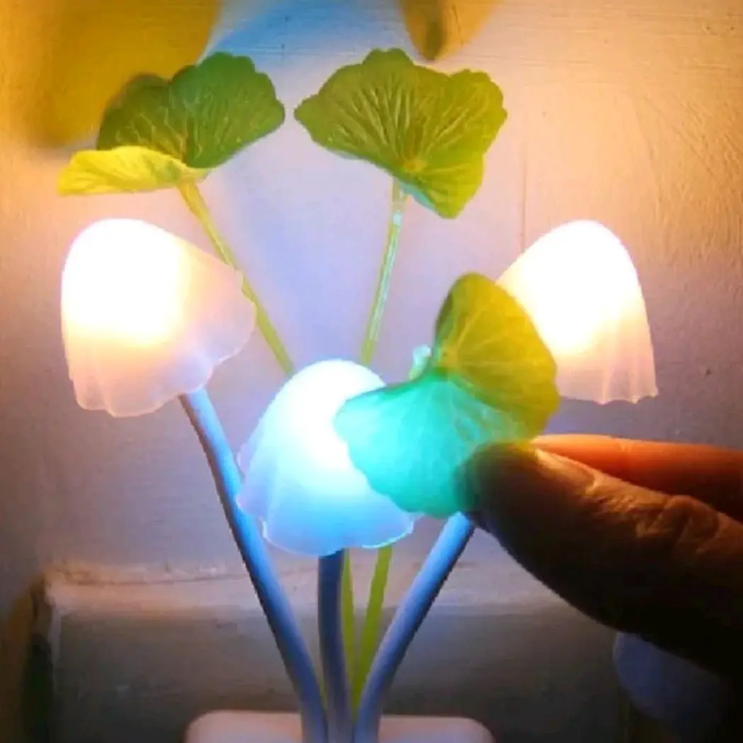 Lampu jamur Kamar, nyala saat gelap
