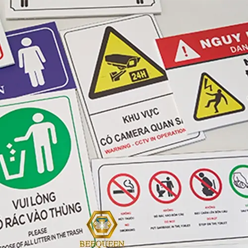 Biển Chỉ Dẫn Trượt Cửa Qua Trái/ Phải, Kéo Cửa - Đẩy Ngang - Kéo Sang Gắn Cửa Ra Vào 3