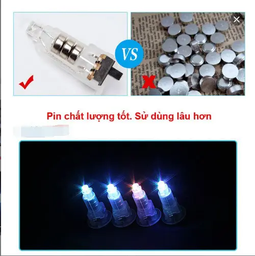 Sản phẩm 10 ĐÈN LED CHỚP 7 màu