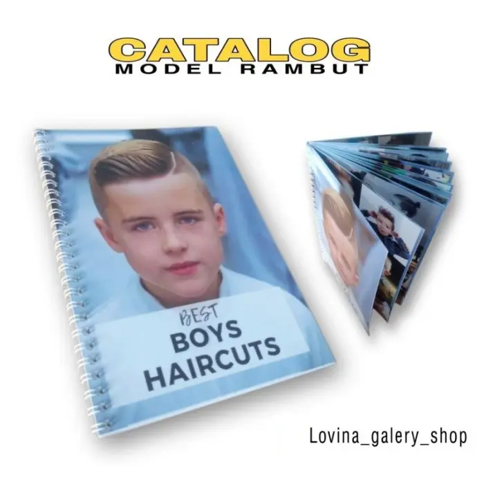 SErba Serbi.. buku katalog model rambut. poster pangkas rambut - Shop ...