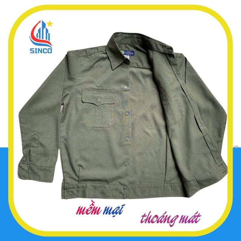 Áo bay lao động chất liệu cao cấp, hàng loại 1, Bảo Hộ Sinco, bền đẹp, thoáng mát, thấm hút mồ hôi tốt. 4