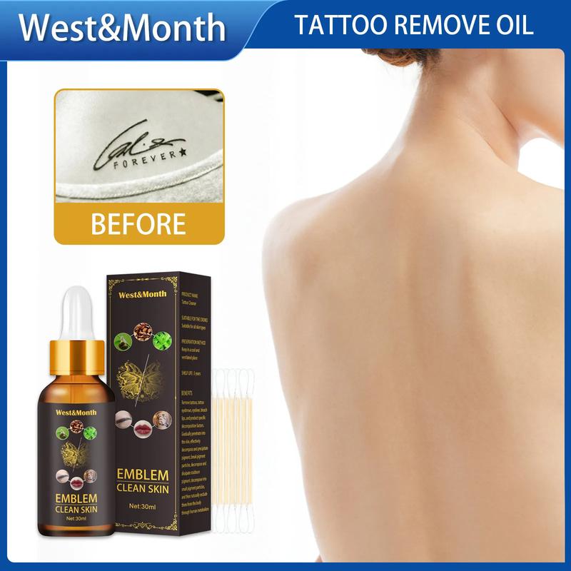 Product Introduction of Tattoo Remove Oil Safe And Painless Tattoo Remover Moisturizes Skin Eyebrow Eyeliner Skin Tattoo Removal Oil Cleaning Liquid To Remove Tattoos Permanent (30ml)\ws011 16