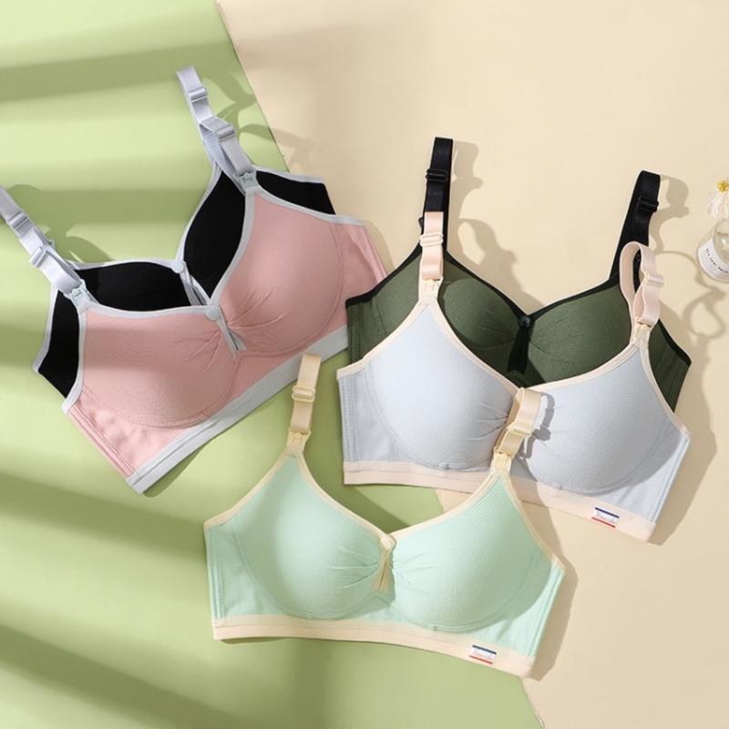 Áo Ngực Cho Con Bú Larosa Không Gọng Chất Cotton Nâng Ngực Chống Chảy Xệ Có Cúc Mở Ngang Bigsize LR123A