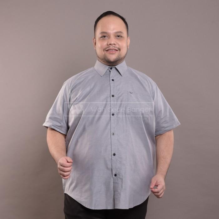 Kemeja Pria Basic Jumbo Big Size Ukuran Besar XXL XXXL WGB Pendek 3