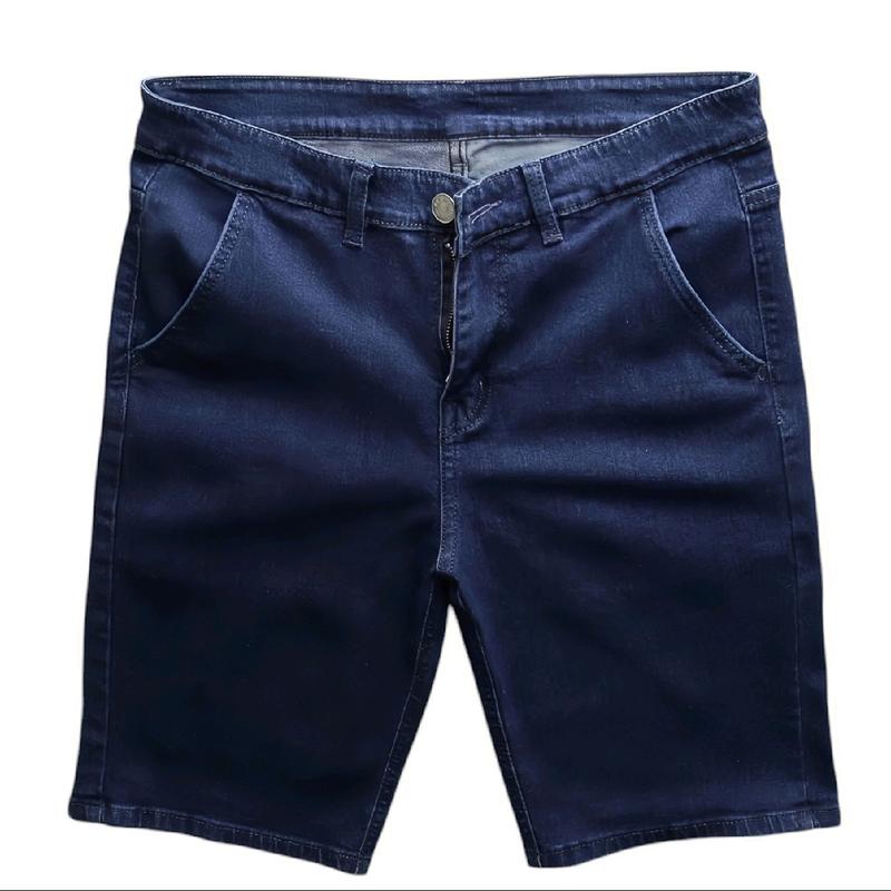 Short jean { Nam Trung Niên } túi chéo ống suông không ôm bó Menswear Quần Pants Lịch Kem