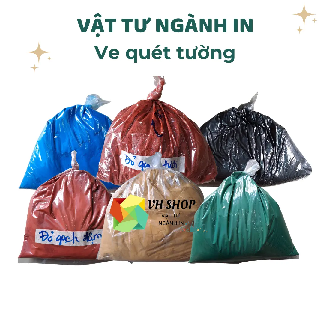 Ve quét tường, bột màu công nghiệp chuyên dùng cho bê tông, xi măng