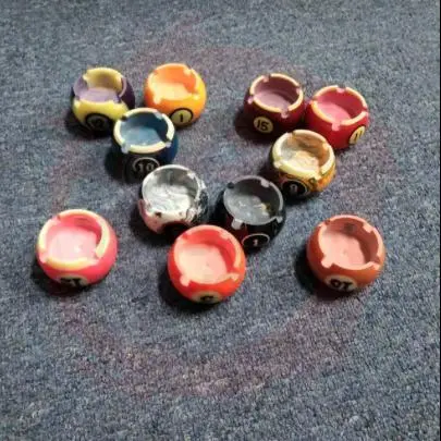 Ashtray Model Billiard Mini 6x6x7.6cm 1