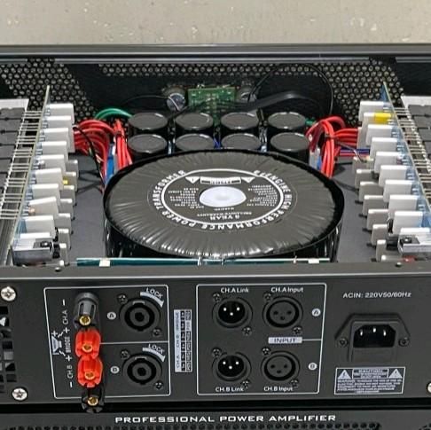 Đẩy công suất 32 sò CADX 2 kênh nguồn xuyến mặt phay nhôm class H 850W / 1 kênh