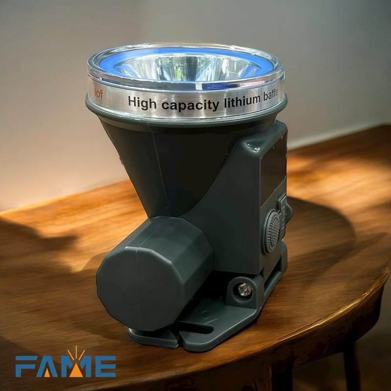 Đèn Đội Đầu FAME B1- Pin trâu Sáng liên tục 10-20-40h, Màn hình LED hiển thị, Đèn ép chân không kín nước đi mưa 5