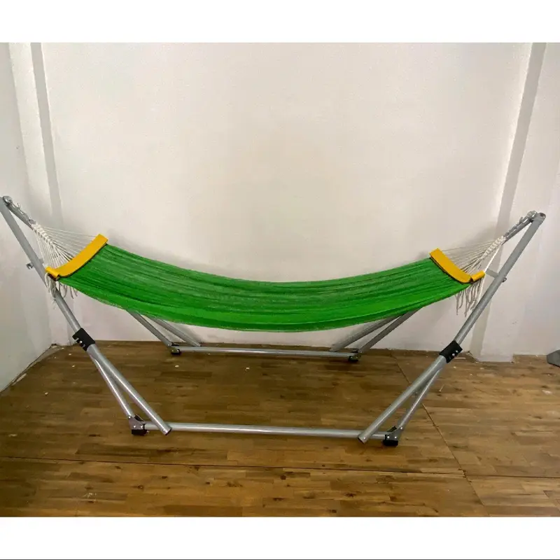 Bộ Khung Võng xếp sơn Bạc chống rỉ sét- hàng cao cấp bao chắc chắn+ lưới võng nhiều màu sắc bao êm khung  võng 7