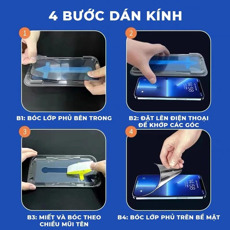Cường lực tự dán dành cho điện thoại IP, cường lực tự dán ốp  màn 1