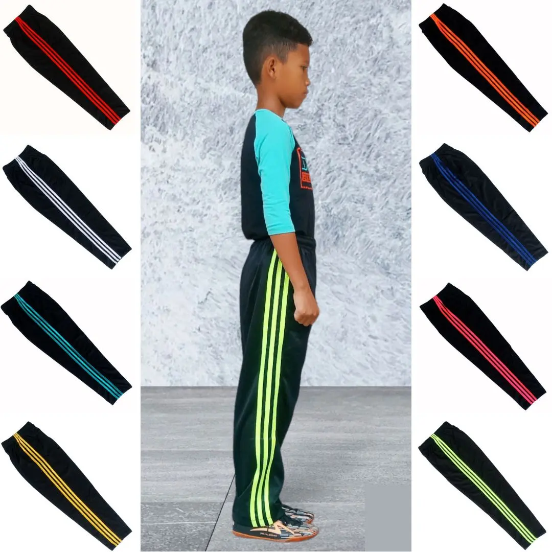 Celana Training Panjang Olahraga  Anak Tanggung SD Warna Hitam Pria Outdoor Sport